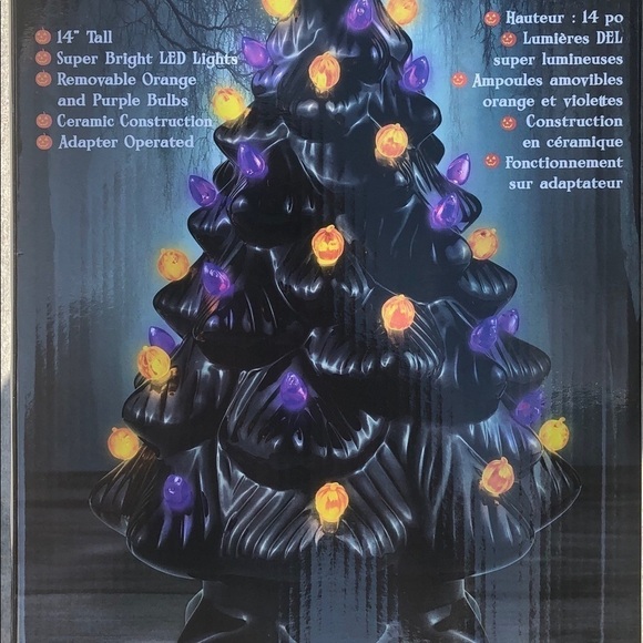 Mr Halloween Ceramic Haunted Black Halloween Tree - Picture 3 of 3